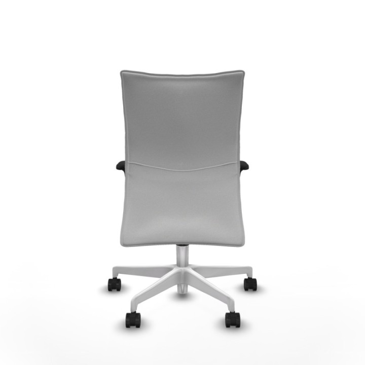 Albacete confidente XL sincro bali blanco brazos 1D cromados base blanca ruedas 65 mm nailon