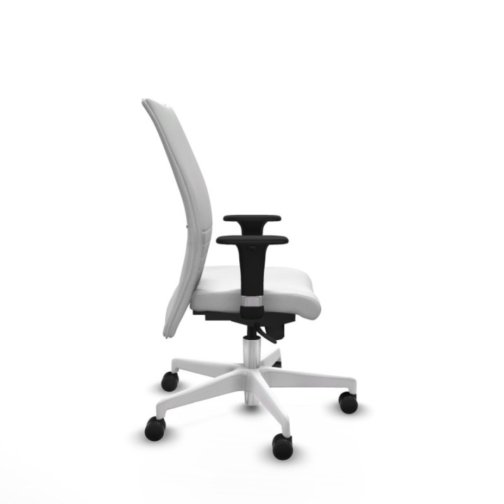 Albacete confidente XL sincro bali blanco brazos 1D cromados base blanca ruedas 65 mm nailon