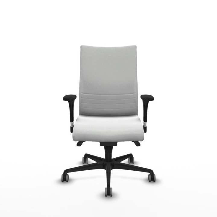 Albacete confidente XL sincro bali blanco brazos 1D cromados base nailon ruedas 65mm engomadas