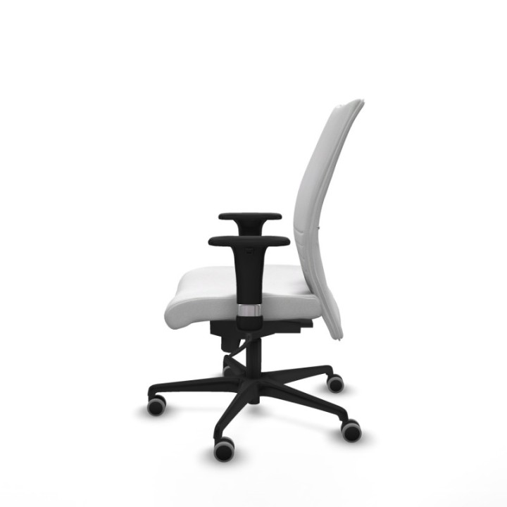 Albacete confidente XL sincro bali blanco brazos 1D cromados base nailon ruedas 65mm engomadas