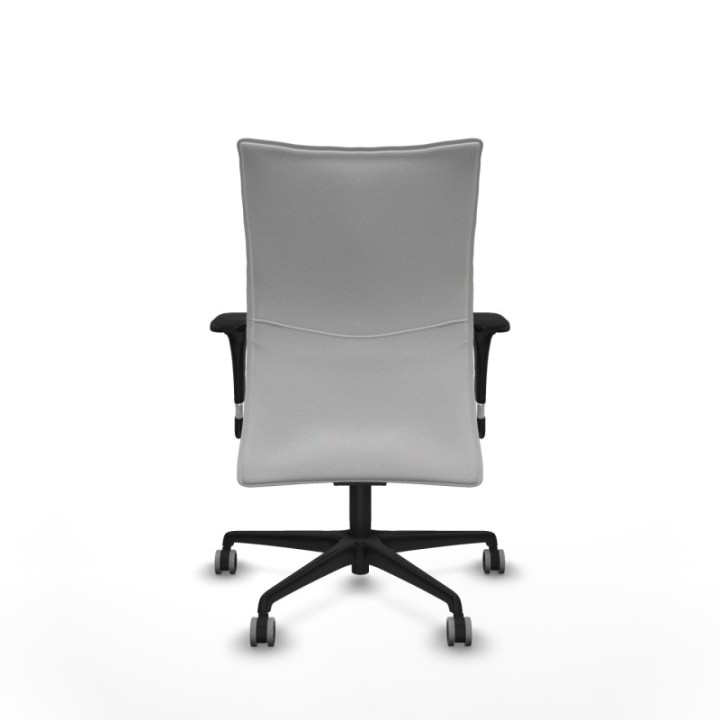 Albacete confidente XL sincro bali blanco brazos 1D cromados base nailon ruedas 65mm engomadas