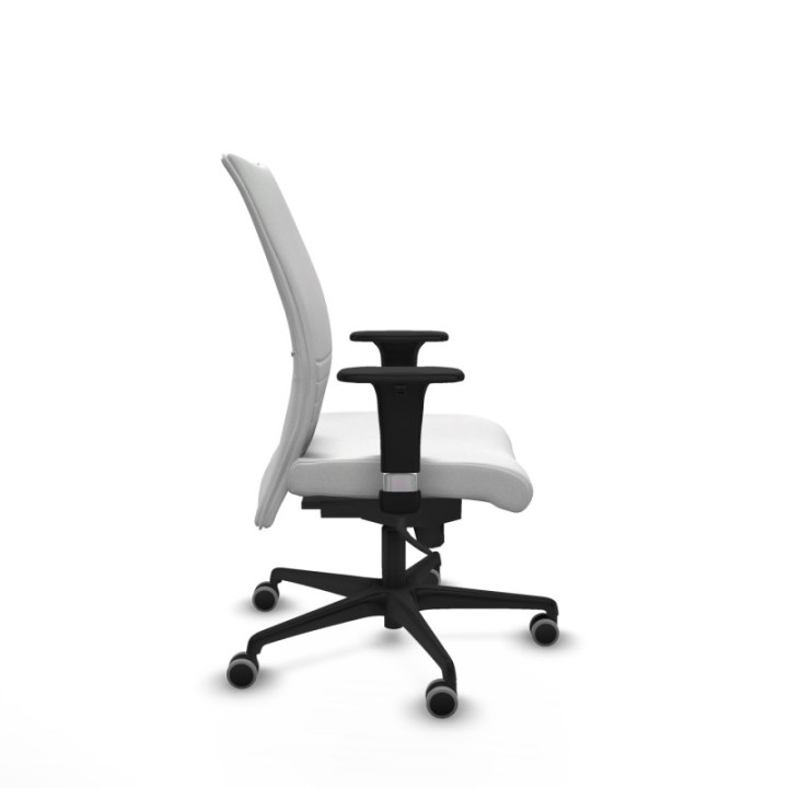 Albacete confidente XL sincro bali blanco brazos 1D cromados base nailon ruedas 65mm engomadas