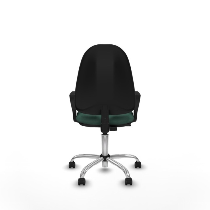 Algarra CP bali verde botella brazos fijos base cromada ruedas autofrenantes 50mm