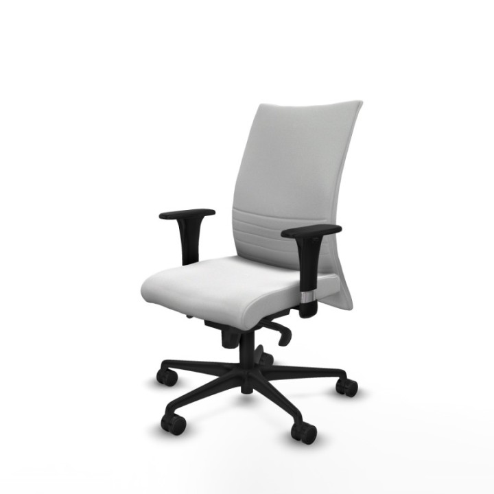 Albacete confidente XL sincro bali blanco brazos 1D cromados base nailon ruedas 65 mm nailon