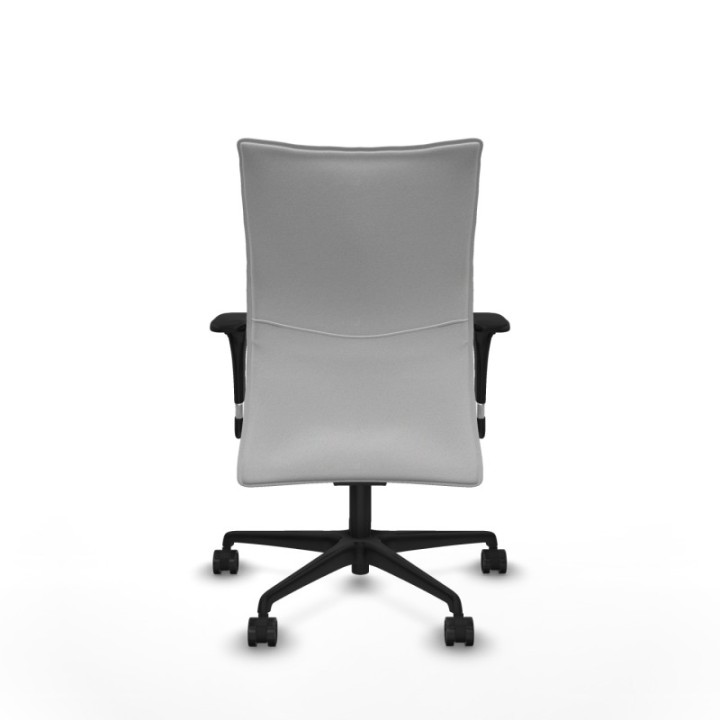 Albacete confidente XL sincro bali blanco brazos 1D cromados base nailon ruedas 65 mm nailon