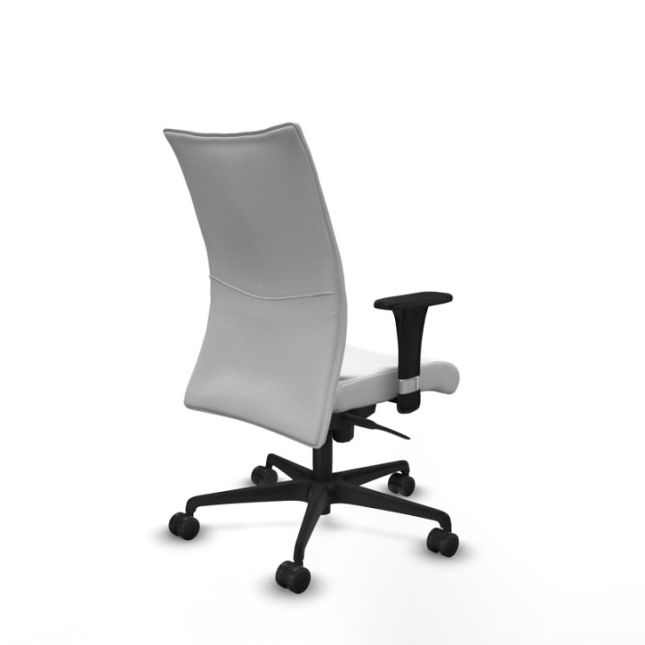 Albacete confidente XL sincro bali blanco brazos 1D cromados base nailon ruedas 65 mm nailon