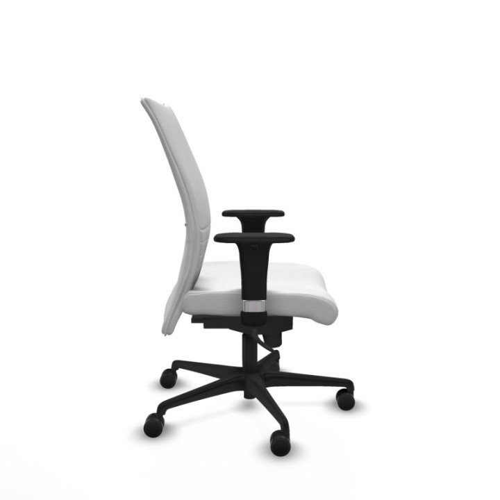 Albacete confidente XL sincro bali blanco brazos 1D cromados base nailon ruedas 65 mm nailon