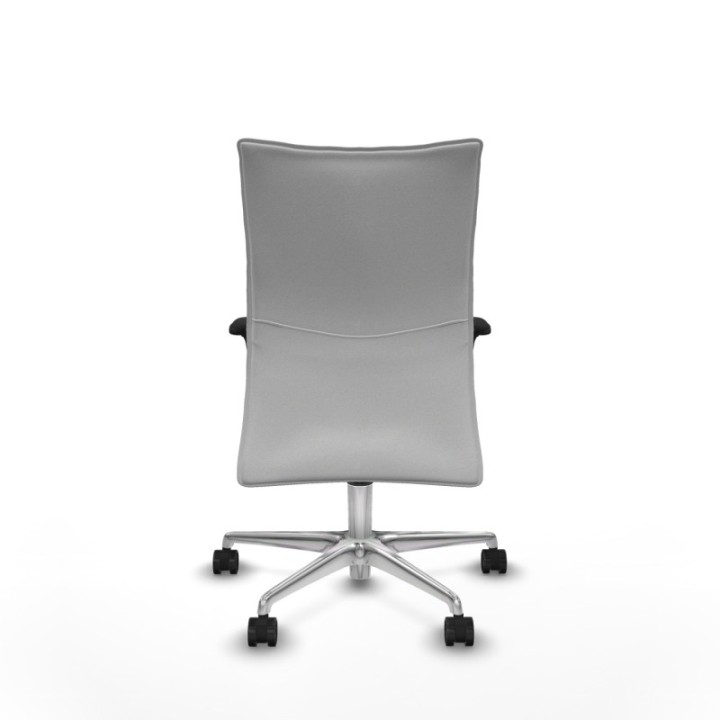 Albacete confidente XL sincro bali blanco brazos 1D cromados base aluminio ruedas 65 mm nailon