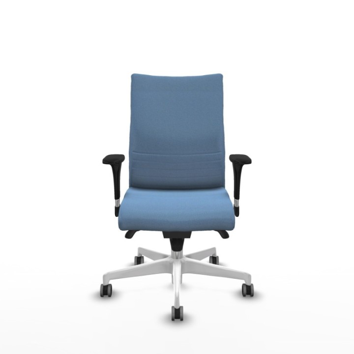 Albacete confidente XL sincro bali azul cielo brazos 1D cromados base blanca ruedas 65mm engomadas