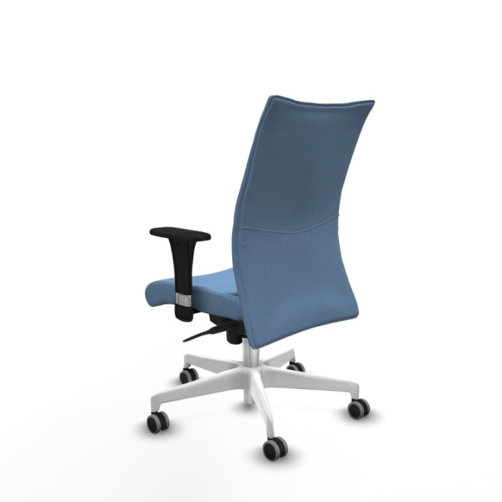 Albacete confidente XL sincro bali azul cielo brazos 1D cromados base blanca ruedas 65mm engomadas