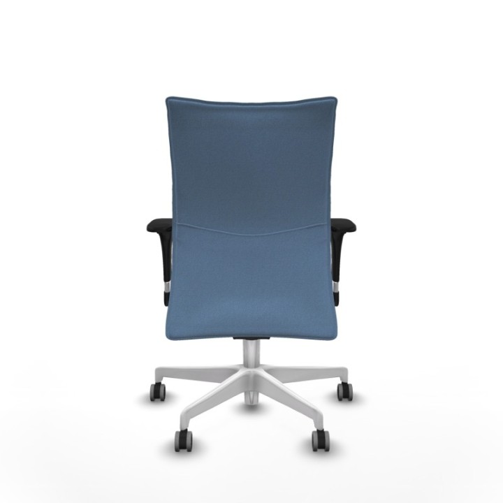 Albacete confidente XL sincro bali azul cielo brazos 1D cromados base blanca ruedas 65mm engomadas