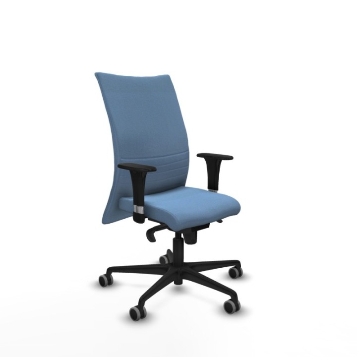 Albacete confidente XL sincro bali azul cielo brazos 1D cromados base nailon ruedas 65mm engomadas