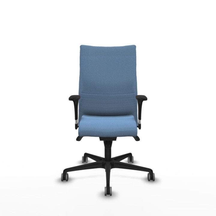 Albacete confidente XL sincro bali azul cielo brazos 1D cromados base nailon ruedas 65mm engomadas