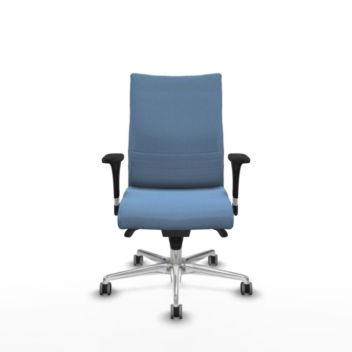 Albacete confidente XL sincro bali azul cielo brazos 1D cromados base aluminio ruedas 65mm engomadas