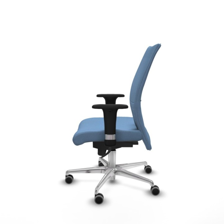 Albacete confidente XL sincro bali azul cielo brazos 1D cromados base aluminio ruedas 65mm engomadas