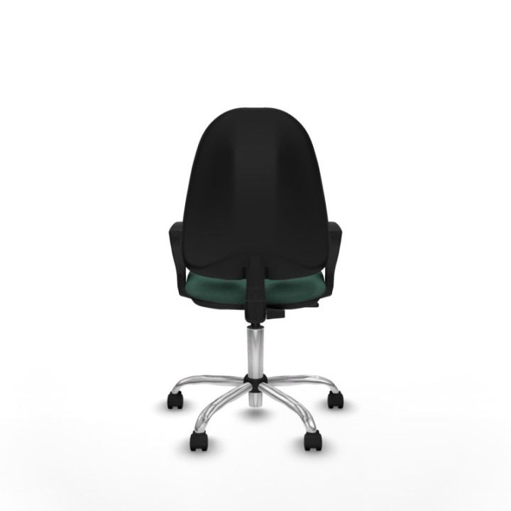 Algarra CP bali verde botella brazos fijos base cromada ruedas nailon 50mm