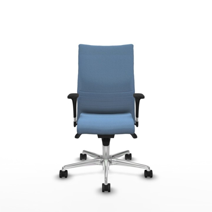 Albacete confidente XL sincro bali azul cielo brazos 1D cromados base aluminio ruedas 65 mm nailon