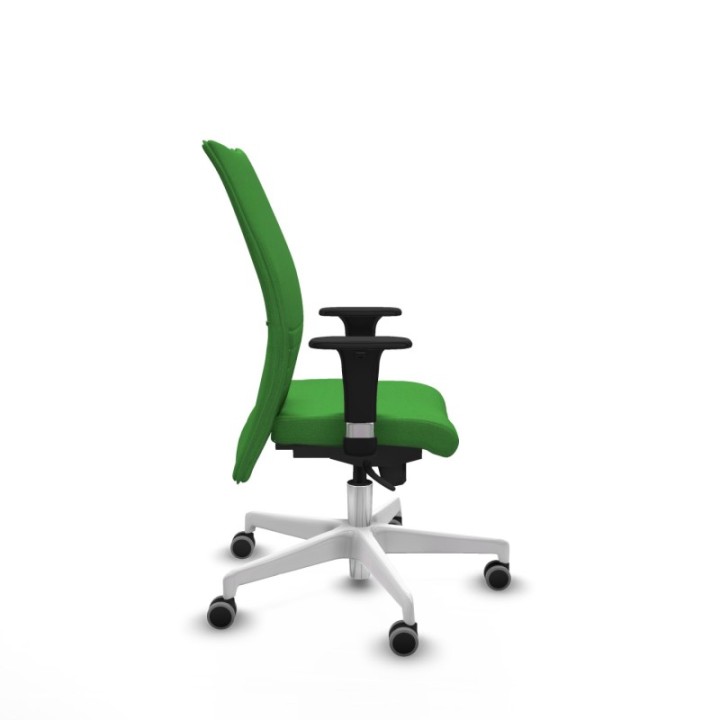 Albacete confidente XL sincro bali verde brazos 1D cromados base blanca ruedas 65mm engomadas