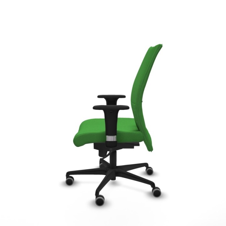 Albacete confidente XL sincro bali verde brazos 1D cromados base nailon ruedas 65mm engomadas