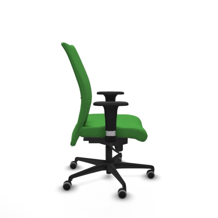 Albacete confidente XL sincro bali verde brazos 1D cromados base nailon ruedas 65mm engomadas