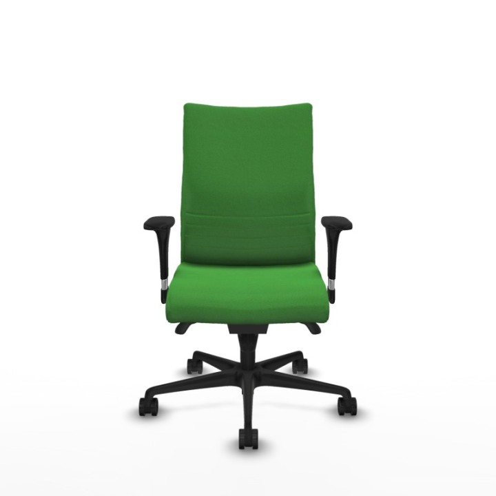 Albacete confidente XL sincro bali verde brazos 1D cromados base nailon ruedas 65 mm nailon