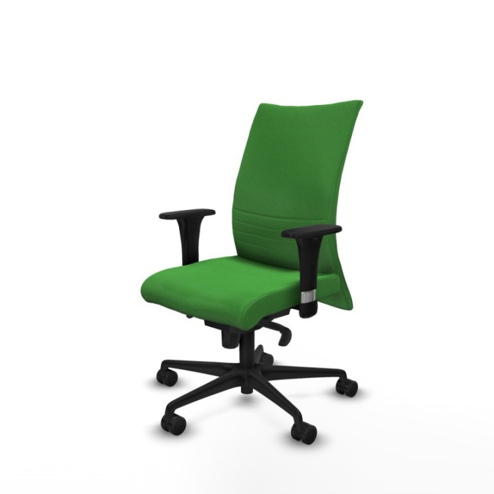 Albacete confidente XL sincro bali verde brazos 1D cromados base nailon ruedas 65 mm nailon