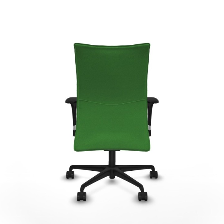 Albacete confidente XL sincro bali verde brazos 1D cromados base nailon ruedas 65 mm nailon