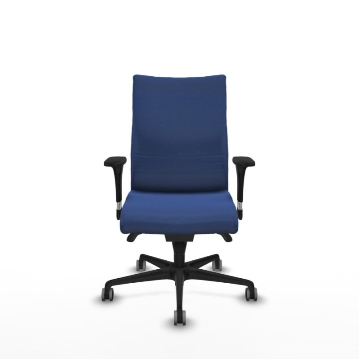 Albacete confidente XL sincro bali azul marino brazos 1D cromados base nailon ruedas 65mm engomadas