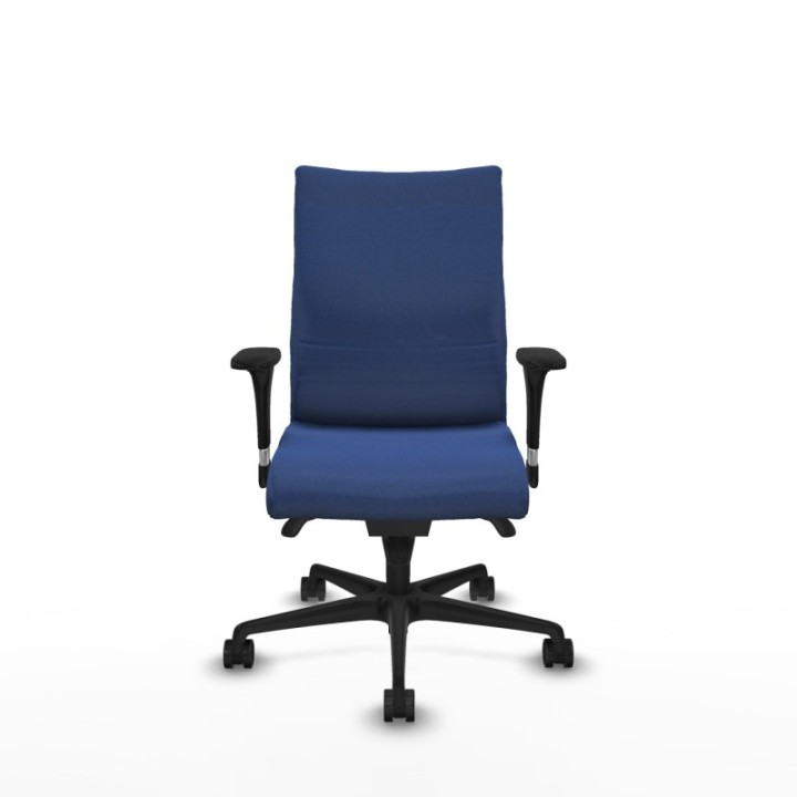 Albacete confidente XL sincro bali azul marino brazos 1D cromados base nailon ruedas 65 mm nailon