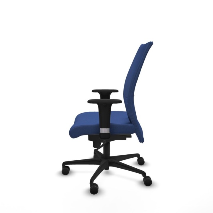 Albacete confidente XL sincro bali azul marino brazos 1D cromados base nailon ruedas 65 mm nailon