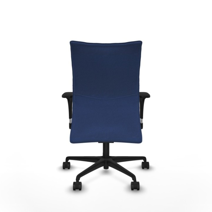 Albacete confidente XL sincro bali azul marino brazos 1D cromados base nailon ruedas 65 mm nailon