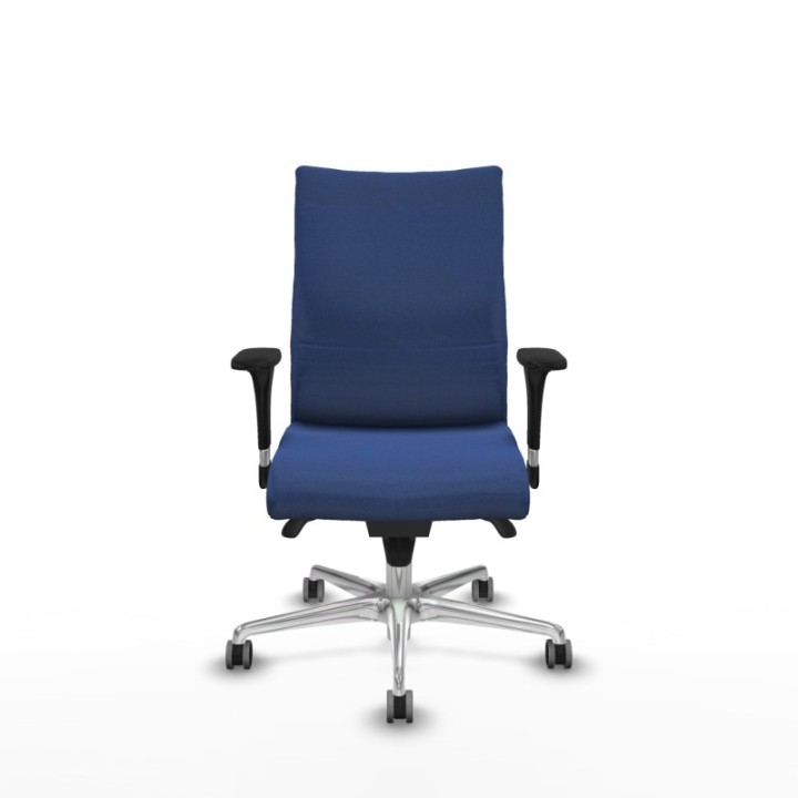 Albacete confidente XL sincro bali azul marino brazos 1D cromados base aluminio ruedas 65mm engomadas