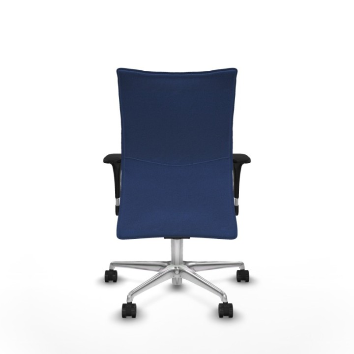 Albacete confidente XL sincro bali azul marino brazos 1D cromados base aluminio ruedas 65 mm nailon