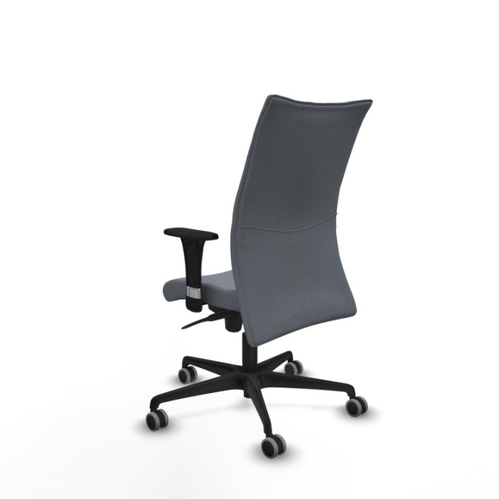 Albacete confidente XL sincro bali gris brazos 1D cromados base nailon ruedas 65mm engomadas