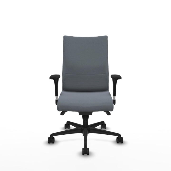 Albacete confidente XL sincro bali gris brazos 1D cromados base nailon ruedas 65 mm nailon