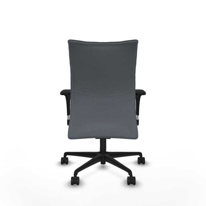 Albacete confidente XL sincro bali gris brazos 1D cromados base nailon ruedas 65 mm nailon