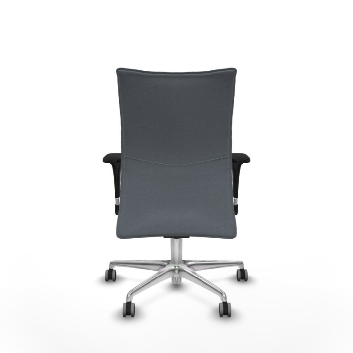 Albacete confidente XL sincro bali gris brazos 1D cromados base aluminio ruedas 65mm engomadas