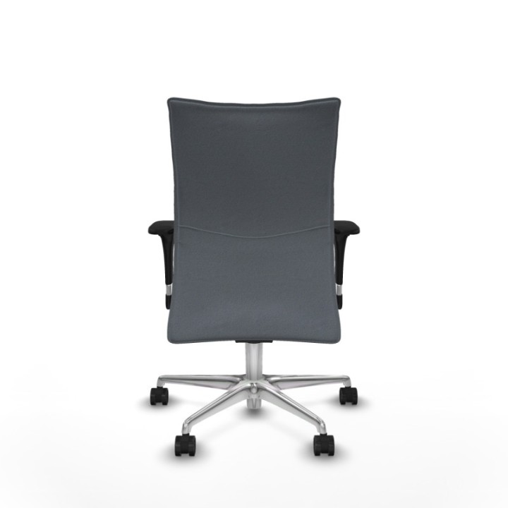 Albacete confidente XL sincro bali gris brazos 1D cromados base aluminio ruedas 65 mm nailon