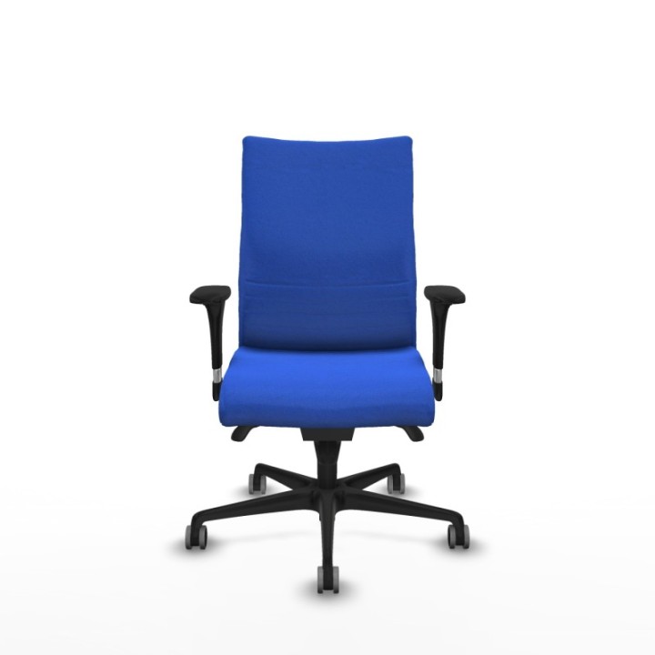 Albacete confidente XL sincro bali azul brazos 1D cromados base nailon ruedas 65mm engomadas