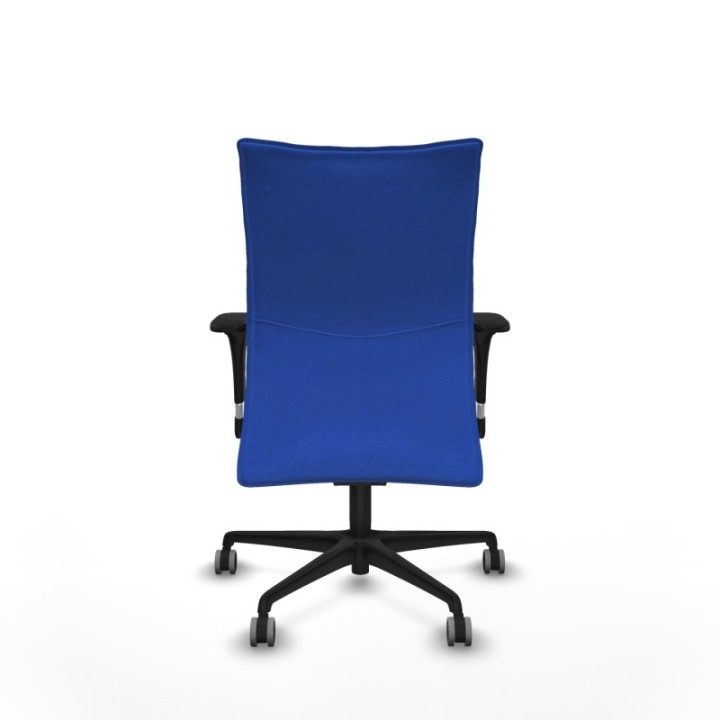 Albacete confidente XL sincro bali azul brazos 1D cromados base nailon ruedas 65mm engomadas