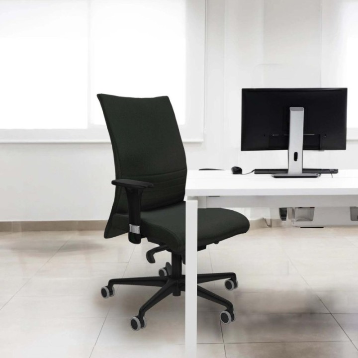 Albacete confidente XL sincro bali azul brazos 1D cromados base nailon ruedas 65mm engomadas