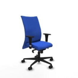 Albacete confidente XL sincro bali azul brazos 1D cromados base nailon ruedas 65 mm nailon