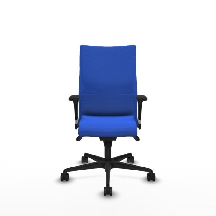 Albacete confidente XL sincro bali azul brazos 1D cromados base nailon ruedas 65 mm nailon