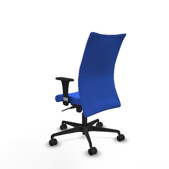 Albacete confidente XL sincro bali azul brazos 1D cromados base nailon ruedas 65 mm nailon