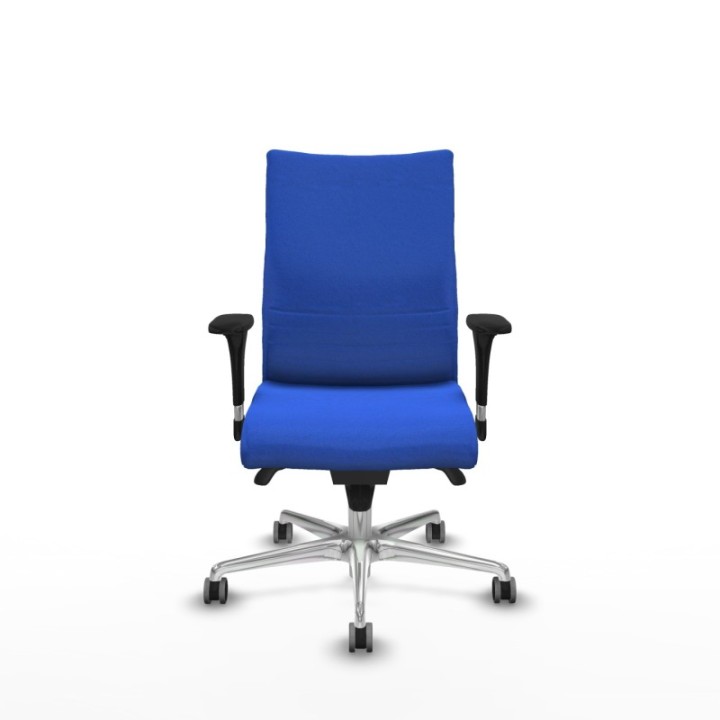 Albacete confidente XL sincro bali azul brazos 1D cromados base aluminio ruedas 65mm engomadas