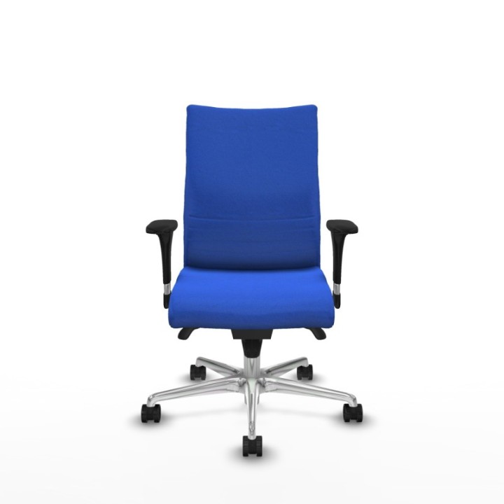 Albacete confidente XL sincro bali azul brazos 1D cromados base aluminio ruedas 65 mm nailon