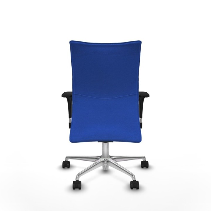 Albacete confidente XL sincro bali azul brazos 1D cromados base aluminio ruedas 65 mm nailon