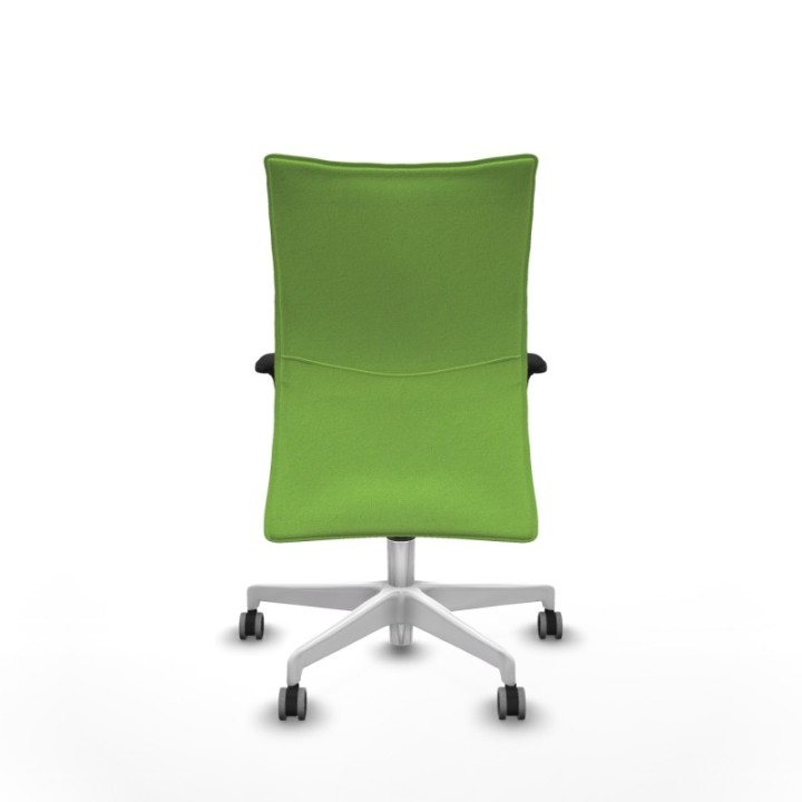 Albacete confidente XL sincro bali pistacho brazos 1D cromados base blanca ruedas 65mm engomadas