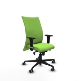 Albacete confidente XL sincro bali pistacho brazos 1D cromados base nailon ruedas 65mm engomadas