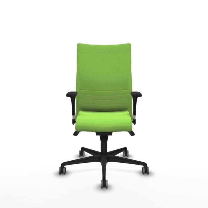 Albacete confidente XL sincro bali pistacho brazos 1D cromados base nailon ruedas 65mm engomadas